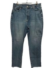 Old Navy OG Straight Higher High-Rise Secret Smooth Pockets Size 18 Frayed‎ Hem