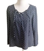 Toad & Co Geometric Print Bell Sleeve Top Size Small