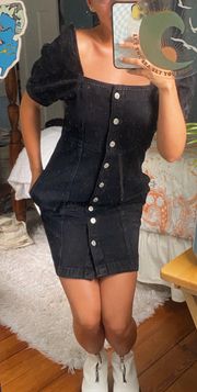 Black Denim Dress