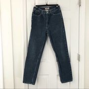 Guess Iconic Triangle Vintage Y2K 90s Dark Blue High Rise Mom Jeans 30 1050RG