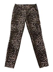 Ashley Mason Pants Leopard Cheetah Animal Print Cargo Skinny Pants Junior 7