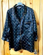 Morgan Taylor Intimates size XL satin button-down nightshirt