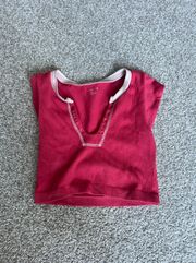 Vneck Crop Top