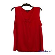 Women’s Notations red sleeveless blouse size XL