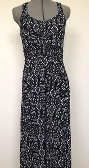 NO BOUNDARIES Womens Strappy Maxi Dress Size Large 11-13 Black & White New