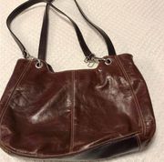 RELATIVITY Genuine brown leather Shoulder bag