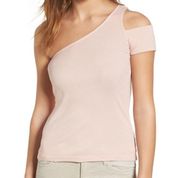 Light pink one shoulder top never worn