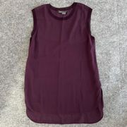 VINCE.‎ Silk Sheer Sleeveless Blouse