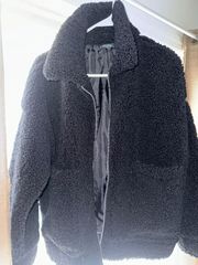 Women’s Black Teddy Coat