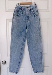 Lee Vintage 80s 90s  Skyriders acid wash super high rise mom jeans