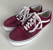 Old Skool burgundy sneakers