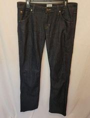 Hudson Reid Dark Wash Carly Straight Full Length Mid-Rise Women's Jeans Size 32
