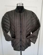 GAP Women's Outdoor Edition Winter Warmth Olive Puffer Jacket Center Zip Size L