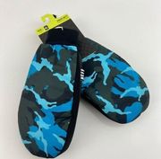 Neff Women's Snow Mitt Mitten Snowboarding Blue Camo Size XL