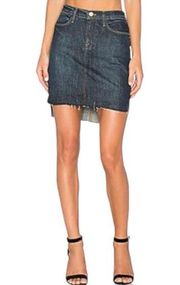 Frame Denim Le Staggered Mini Skirt in Catamaran 27