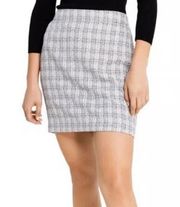 Bar III Black Tweed Pencil Mini Skirt