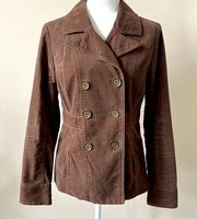 Mossimo Supply Co Cotton Faux Velour Blazer Jacket Brown Size Medium