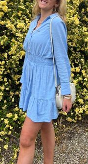 Light Blue Linen Dress