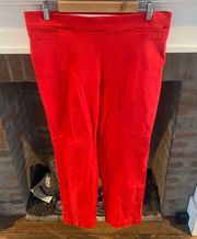 Counterparts Womens Cropped Ankle Slacks/Trousers Red size Large