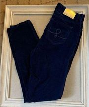 Lilly Pulitzer Navy High Rise Plush Skinny Jeans 2 NWT