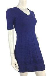 M Missoni Knit Mini Dress Blue