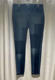 William Rast color block perfect skinny jeans