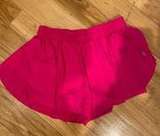 Pink Flowy Running Shorts