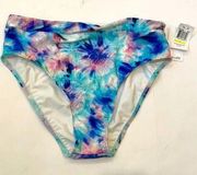 Splendid white blue tie dye the brighter side bikini bottoms Medium NWT