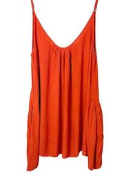 Elan Womens Sleeveless Scoop Neck Strappy Cami Tank Top Tunic Dress Size XS NWT