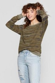 Camo Print Soft Sweatshirt