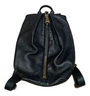 Aimee Kestenberg Tamitha Backpack Black Soft Pebbled Leather Adj Shoulder Strap.