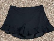 black ruffles skorts - Size medium