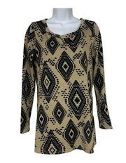 About a Girl Los Angeles Women's Long Sleeved Swoop Neck Sweater Size Large