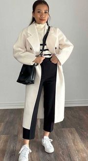 NEW Cream Wool Coat 