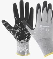 Bamboo Garden Gloves for Women and Men, Nitrile Coated