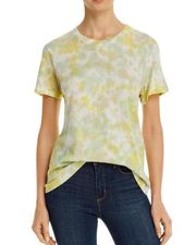 AGOLDE Tie Dye Boxy Yellow Organic Cotton Tee Women's Large