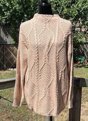 NWT St.John's Bay Women's Cable Knit Sweater