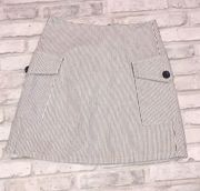 Bp striped mini skirt