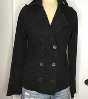 Black Fleece Pea coat Sweater