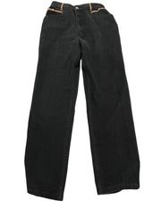 Lawman vintage Highrise Black denim Straight leg jeans size‎ 4