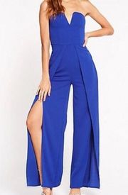 Charlotte Russe Blue Jumpsuit