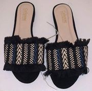 Catherine Malandrino Reina Fringe Slides 7.5