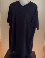 Only Necessities Short Sleeve Black V Neck Size Large