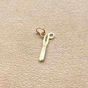 14k solid gold Scissors Pendant | Birthday gift | Cute Scissors Charm | Minimal Jewelry | Cute Gift |