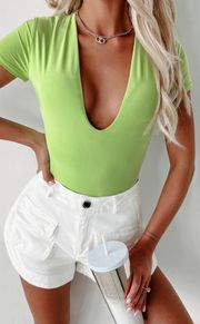 Jerika Plunging V-Neck Bodysuit