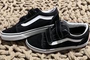 Vans black and white suede canvas old skool velcro Sneakers