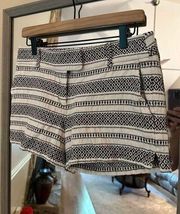 LOFT Size 2 Geometric Design Shorts