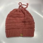 SO ponytail hat pink one size