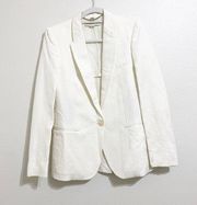 Stella McCartney White Patterned Blazer size 42