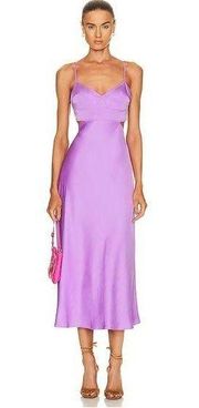 A.L.C NWT Blakely Cut Out Open Back Dress in Amethyst Orchid Size 6